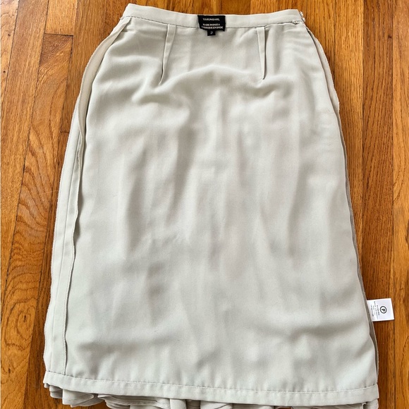 VARUN BAHL WOMEN ANTHROPOLOGIE ICEFALL GRAY SKIRT RUFFLES SIZE 2 - Picture 12 of 16